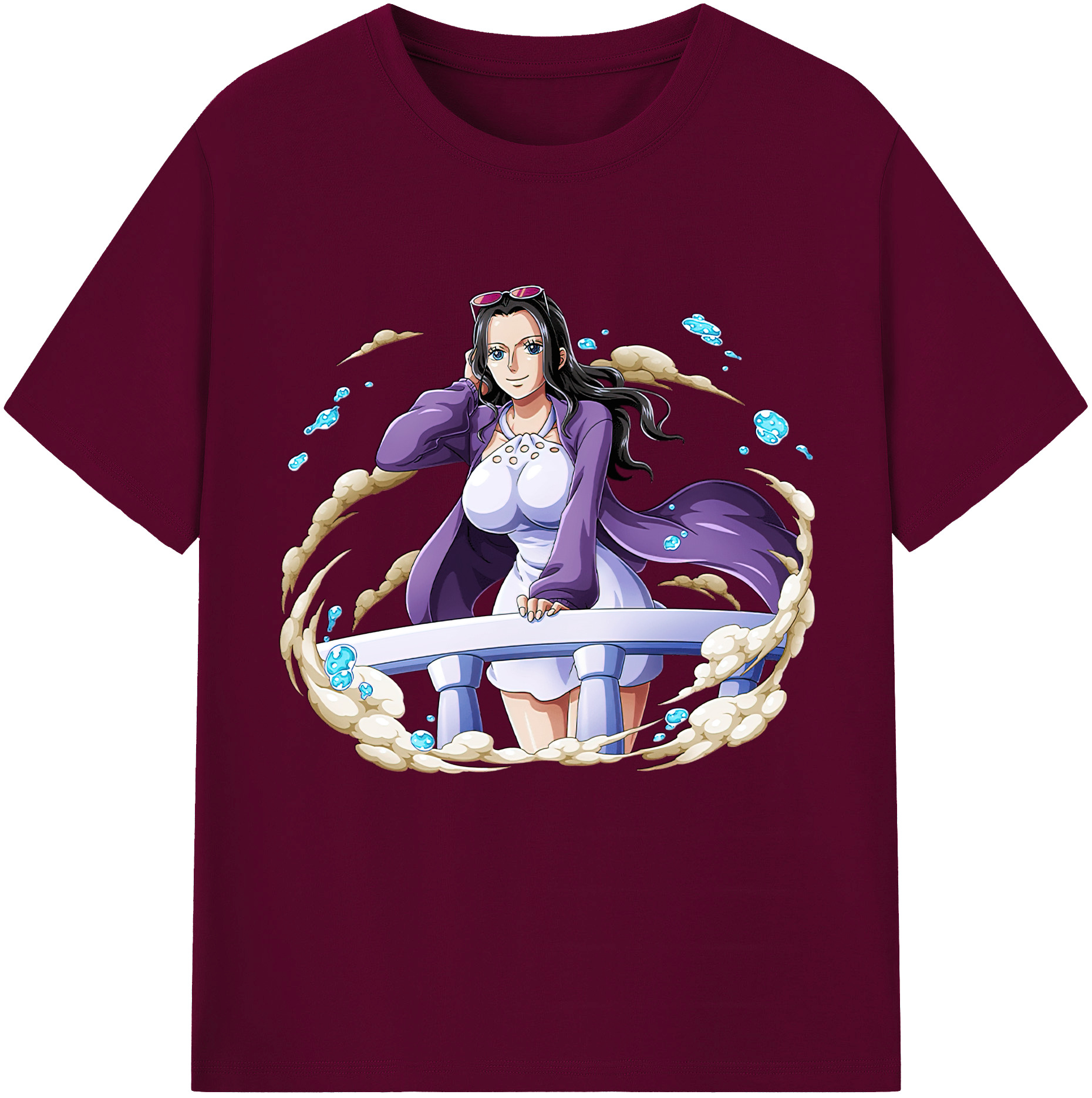 ワンピース ニコ・ロビン ONE PIECE Nico Robin レディースカジュアルプリントTシャツ（綿100％）